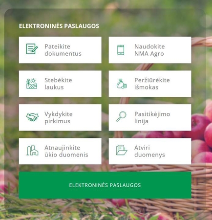 Prieiga prie NMA elektroniniu paslaugu NMA svetaineje www.nma.lt