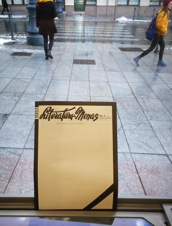 Naujasis savaitraščio „Literatūra ir menas“ numeris – visiškai baltais puslapiais