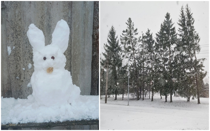 Orai Lietuvoje: kur prisnigo gausiausiai