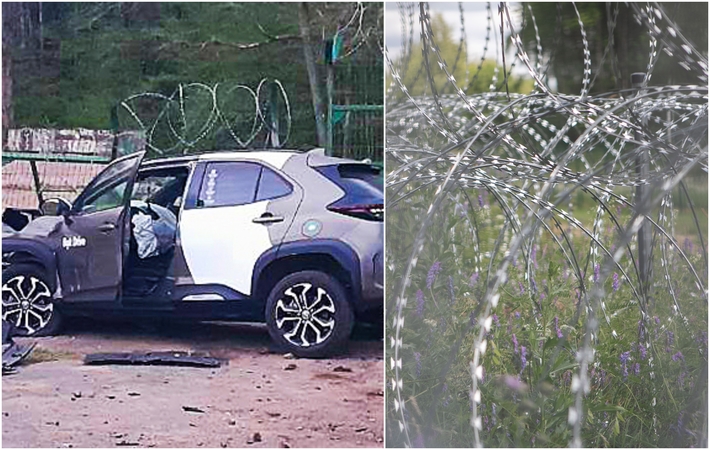 Automobilis pasienyje laužė tvoras: įvardijo daugiau detalių