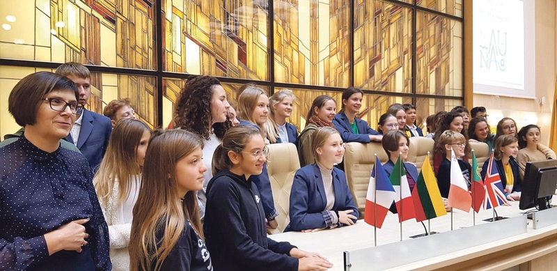 Pažintis: vieną dieną visi projekto dalyviai lankėsi Kauno miesto savivaldybėje.