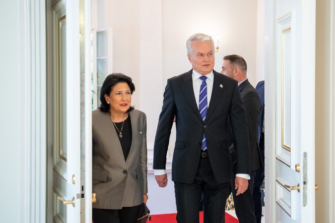 Salome Zurabišvili ir Gitanas Nausėda