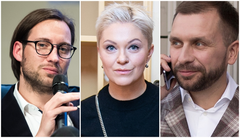 Valdas Petreikis (kairėje), Agnė Grigaliūnienė, Marijus Olekas