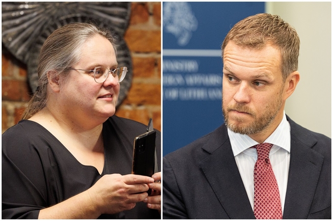 Agnė Širinskienė ir Gabrielius Landsbergis