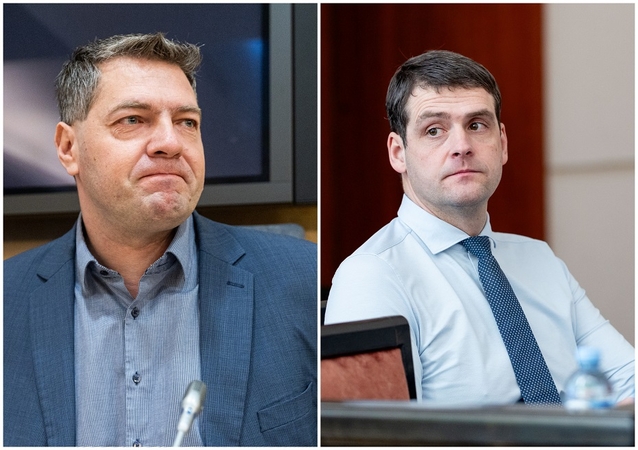 Andrius Mazuronis (kairėje) ir Remigijaus Žemaitaitis