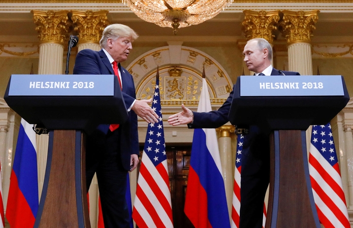 Per susitikimą Helsinkyje V. Putinas D. Trumpui pasiūlė mažinti ginkluotę