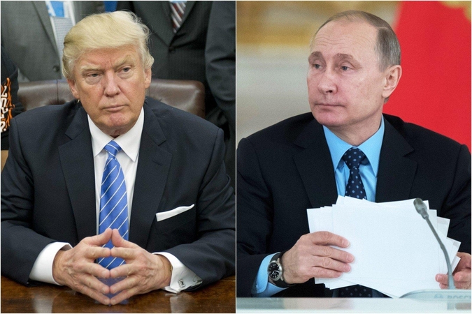 D. Trumpas tvirtina besitikintis Japonijoje susitikti su V. Putinu