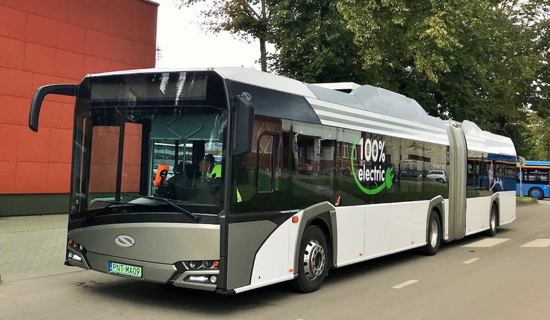 Klaipėdiečių įvertinimui – dar vienas elektrinis autobusas