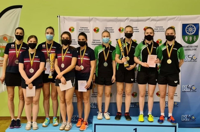 Lietuvos stalo teniso pirmenybėse triumfavo Vilniaus komandos