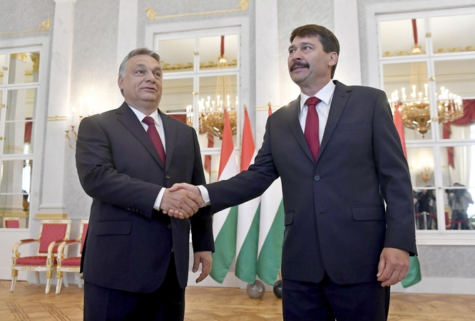 Vengrijos prezidentas paprašė V. Orbano suformuoti vyriausybę