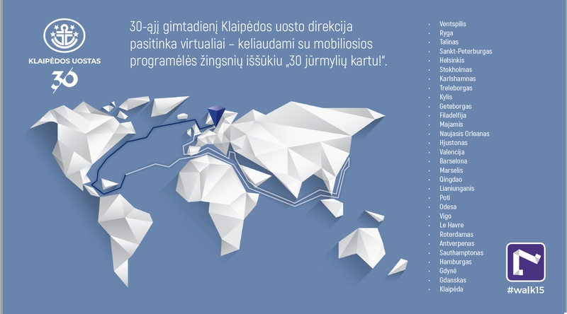 Uosto direkcija kviečia jubiliejų švęsti kartu