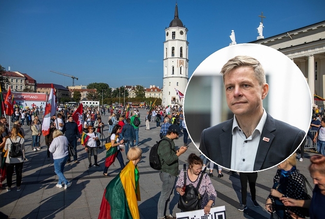 R. Šimašius apie mitingą: jaučiasi, kad Vilnius šiandien kiek kitoks