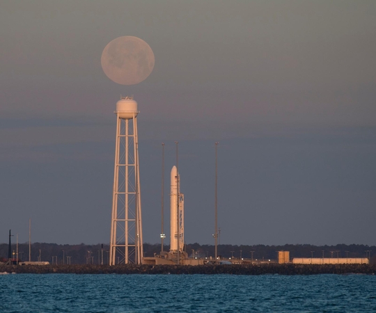 Kapsulės „Cygnus“ paleidimas į TKS atšauktas likus kelioms minutėms iki starto