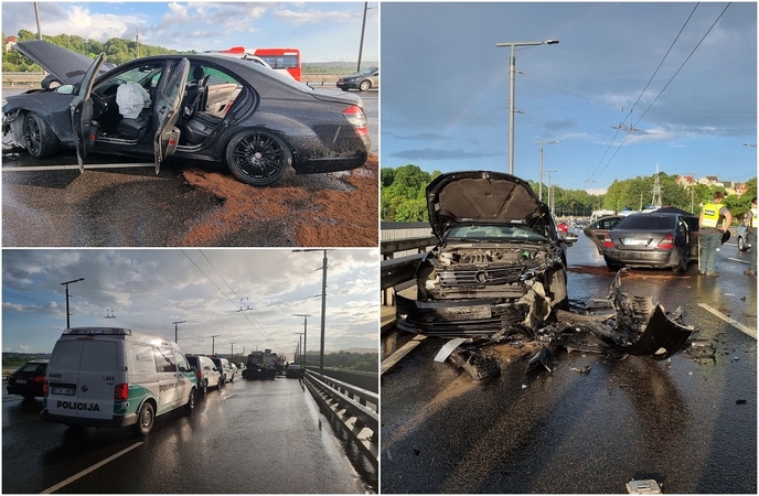 Ant Varnių tilto – dviejų automobilių avarija: į medikų rankas perduoti trys žmonės