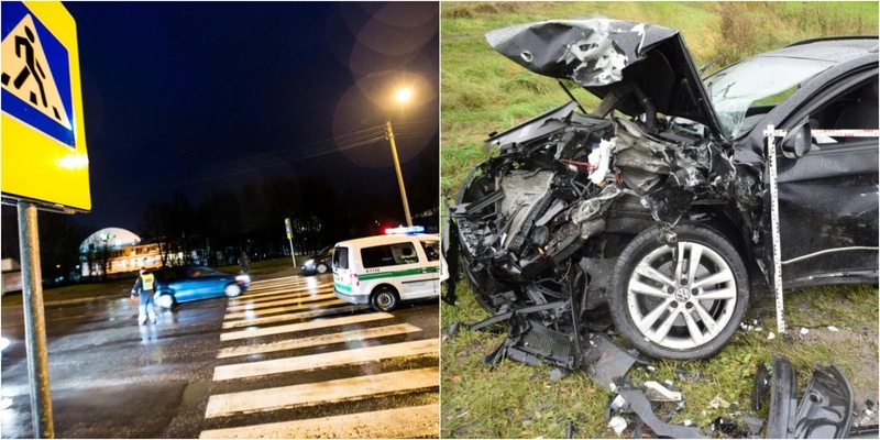 Nelaimės šalies keliuose: praėjusią parą labiausiai nukentėjo pėstieji