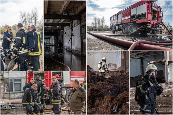 Gaisrą Alytuje gesinantys ugniagesiai bus įvertinti: jie parodė išskirtines pastangas