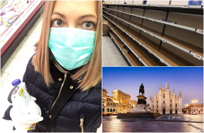 Lietuvė – apie tikrąją padėtį Italijoje: reanimacijos perpildytos, sustojo ekonomika