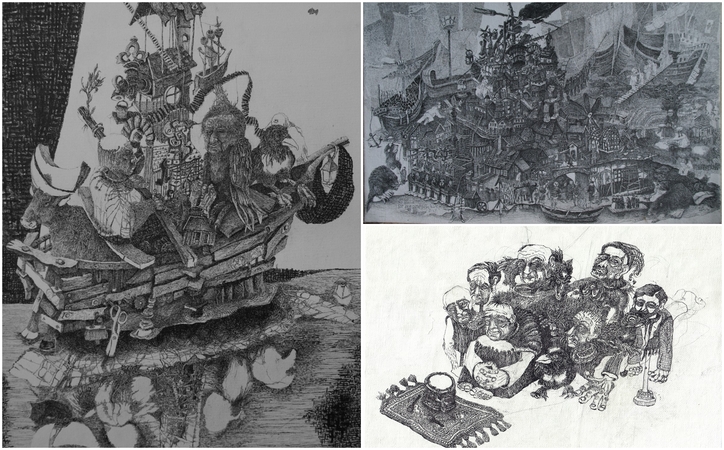 Klaipėdos galerijoje pristatomi grafikės V. Gaudiešiūtės „Minčių piešiniai“