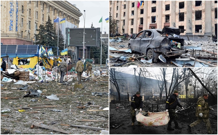 Karas Ukrainoje: šalia Kijevo geležinkelio stoties – sprogimas