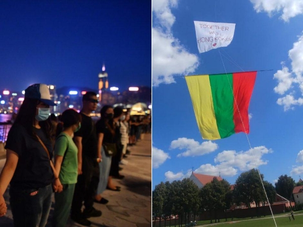 Vilniuje per Honkongo mitingą konfliktą sukėlusiems kinams skirtos baudos