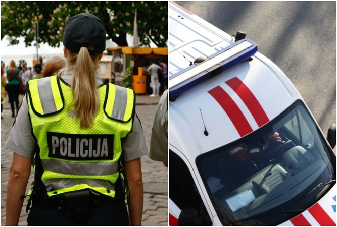 Vežamas į ligoninę paauglys greitosios pagalbos automobilyje sužalojo policininkę