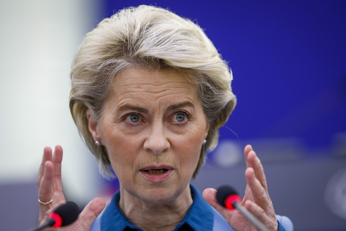 U. von der Leyen: ES pasirengusi tam atvejui, jei Rusija sumažintų dujų tiekimą