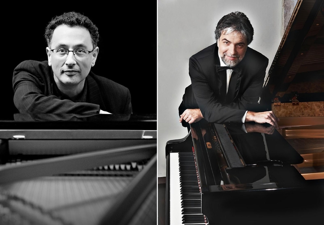 Meistrai: atlikimo maniera išsiskiriantys F.Parvi ir P.Geniušas Pažaislio muzikos festivalio auditorijai pademonstravo gebėjimą derinti skirtingus charakterius.