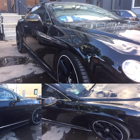 Akibrokštas Kaune: prabangus „Bentley“ apmėtytas kiaušiniais 
