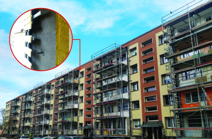 Kaip įrengti renovuojamo daugiabučio vėdinamą fasadą