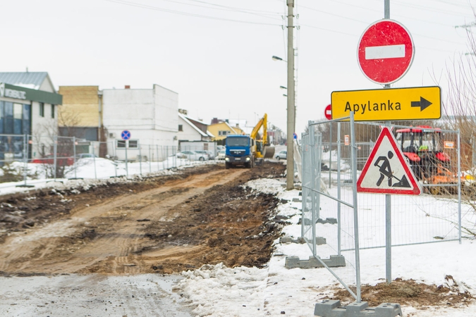 Kalvarijos gatvėje prasidėjo rekonstrukcijos darbai – ribojamas eismas