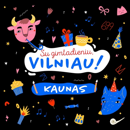 Kaunas sveikina Vilnių su 699-uoju gimtadieniu ir dėkoja už kartu pasitiktas KEKS akimirkas