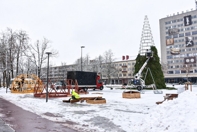 Panevėžiečiai nekantrauja: penktadienį bus įžiebta Kalėdų eglė