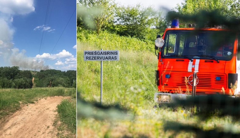 Karščio keliamos problemos nesibaigia: Lapių sąvartyne kilo gaisras