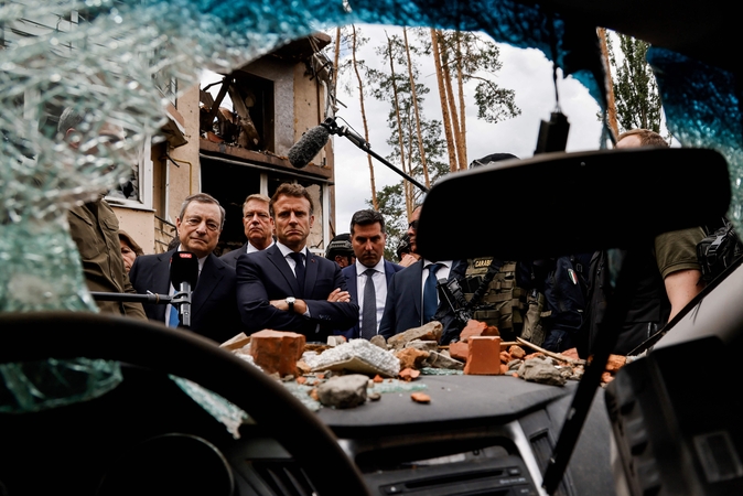 Karas: Kyjive – istorinis vizitas, prieš Ukrainą kariauja daugiau nei 300 tūkst. Rusijos karių