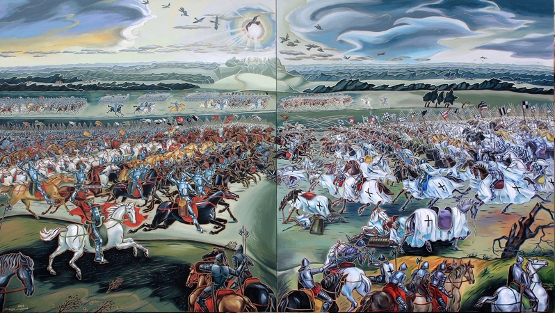 L. Kriukelienės istoriniai tapybos vaizdiniai ir metaforų pasauliai