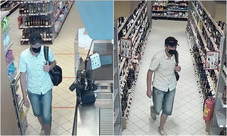 Iš Kauno parduotuvės pavogtas alkoholis: ieškomas šis vyras