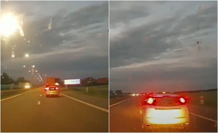 Kamikadzė: pasak policijos patrulių, "Ford Focus" vairuotoja, kurią jie vijosi su įjungtais švyturėliais, prieš pat vilkiko taranavimą lėkė didesniu nei 120 km/val. greičiu.