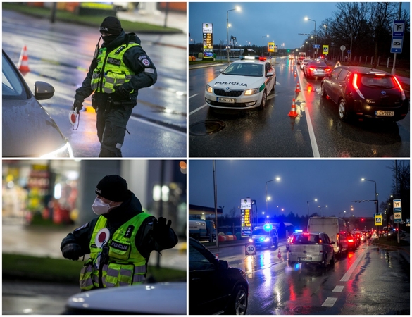 Ilgąjį savaitgalį pro blokpostus Kaune veržėsi tūkstančiai vairuotojų: tarp jų – girti ir beteisiai