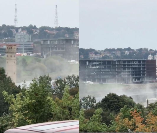 Skaldos ir žvyro dulkės virš „Žalgirio“ arenos: ar kelia grėsmę sveikatai?