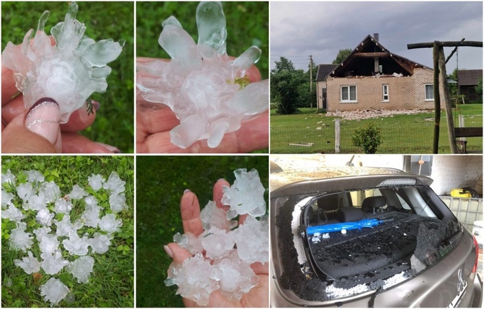 Bijo blogiausio scenarijaus: iš dangaus vėl gali kristi 7 centimetrų skersmens ledėkai
