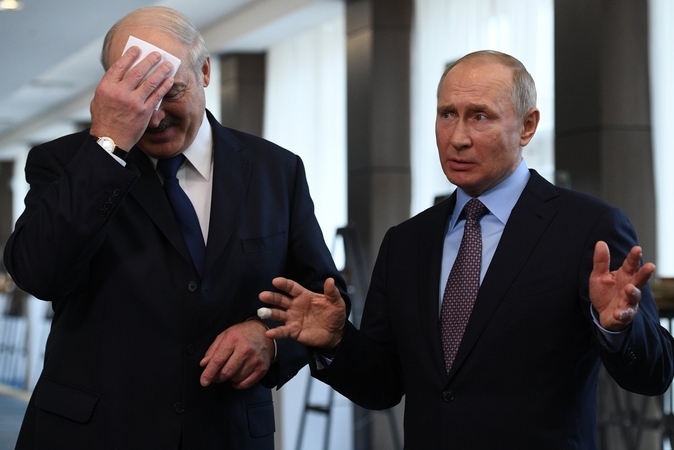 Aliaksandras Lukašenka ir Vladimiras Putinas