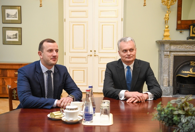 Virginijus Sinkevičius (kairėje) ir Gitanas Nausėda (dešinėje)