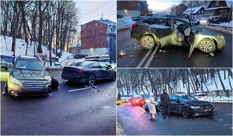 Avarija leidžiantis Parodos kalnu: laimei, blogiausias scenarijus nepasitvirtino