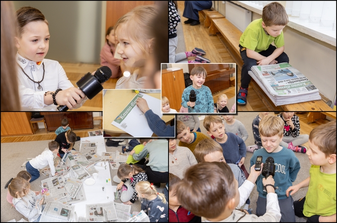Darželyje – mažųjų kauniečių pažintis su žurnalistika