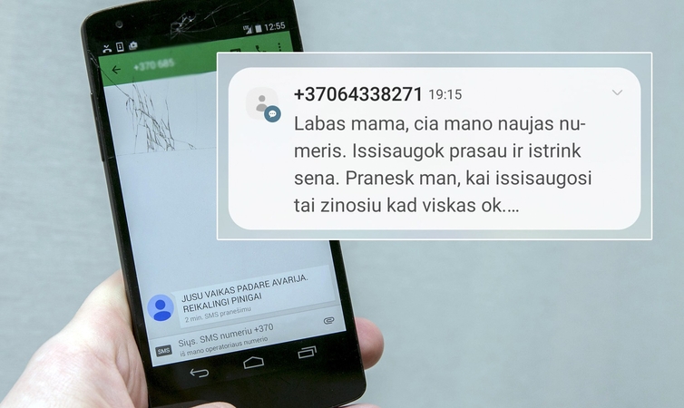Sukčiai nesnaudžia: labas, mama, čia mano naujas numeris
