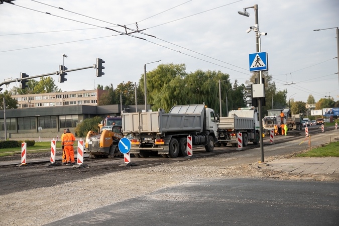 Paspartino: Taikos prospekto rekonstrukcijai papildomai skirta 7 mln. eurų, tad darbai bus užbaigti greičiau.