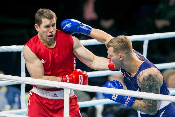 Sėkmė: Kauno sporto mokyklos "Gaja" ir Šančių sporto-sveikatingumo centro trenerio R.Plūko auklėtinis R.Baniulis (dešinėje) papildė savo sportinių trofėjų kolekciją – prie pasaulio kariškių žaidynių bronzos medalio pridėjo Lietuvos čempionato auksą.