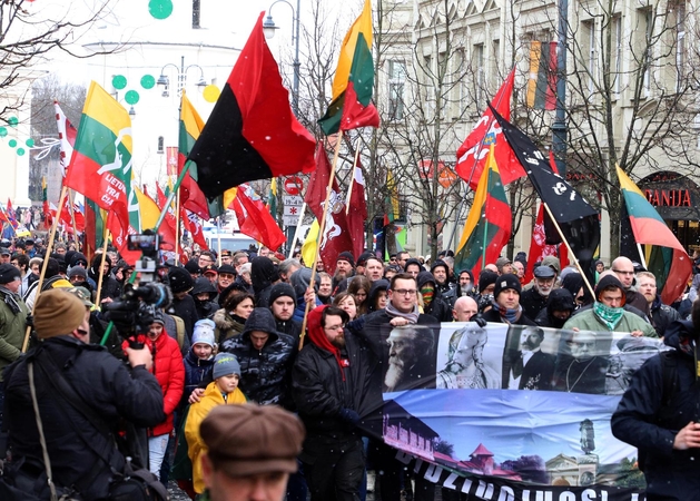 Tautininkų eitynėse vėl skambėjo „Lietuva lietuviams“