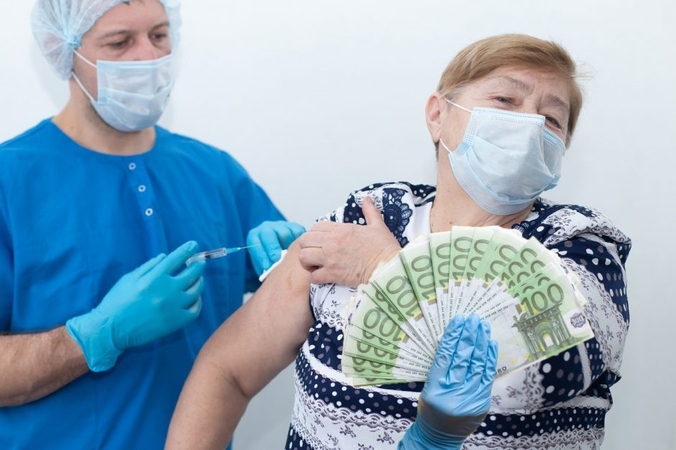 Pradedamos mokėti 100 eurų išmokos už skiepą
