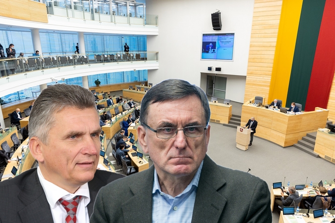 Virgis Valentinavičius (kairėje) ir Lauras Bielinis (dešinėje)